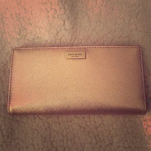 Rose gold Kate Spade wallet
